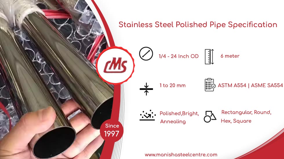 Stainless Steel Polished Pipe Specification 