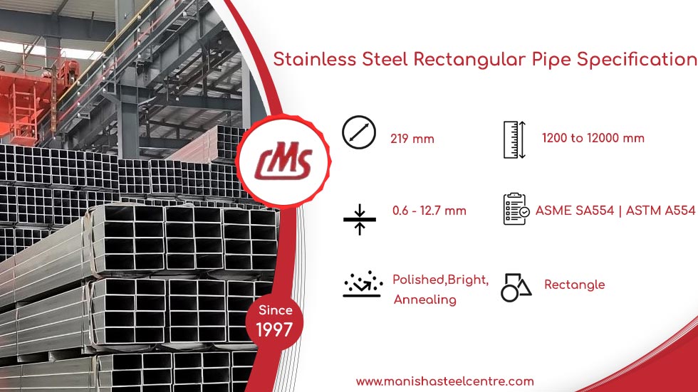 Stainless Steel Rectangular Pipe Specification  
