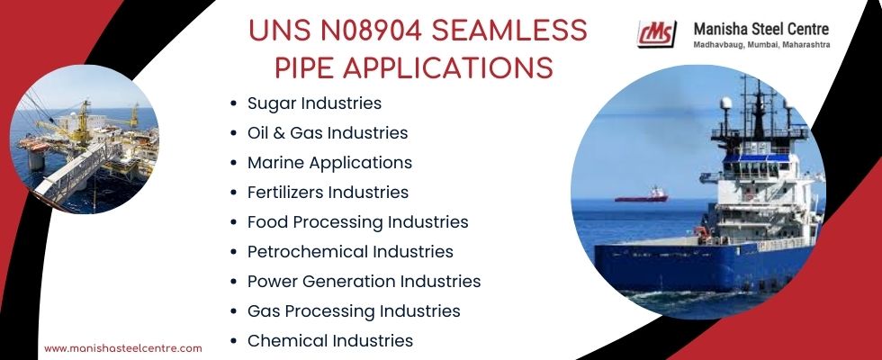 UNS N08904 Seamless Pipe Applications 